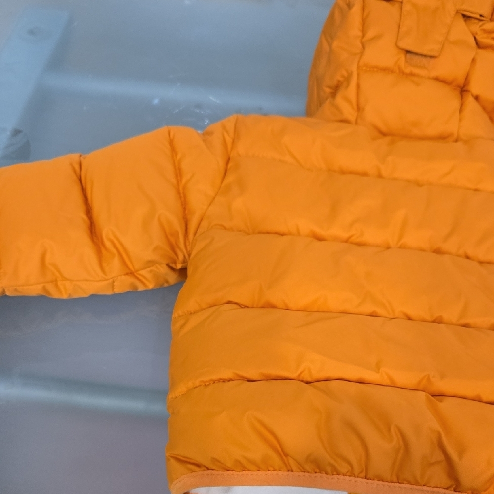 Columbia Bright Orange Puffer Jacket with Cream Lining - Picture 10 of 12